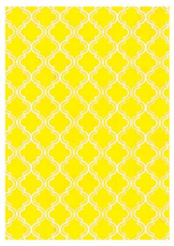 Printed Wafer Paper - Moroccan Yellow - Click Image to Close